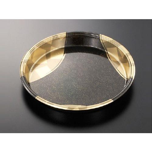 寿司用容器 DX丸桶50 金砂目-BK 身 365φ×45mm 1ケース100枚入 中央化学