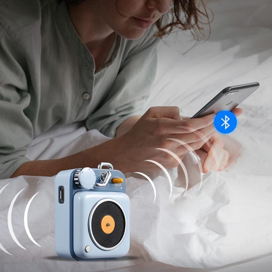 Muzen BUTTON ポータブルスピーカー ブルートゥース スピーカー Bluetooth 4.2 USB充電 8時間連続再生 コンパクト 青 | MUZEN | 03