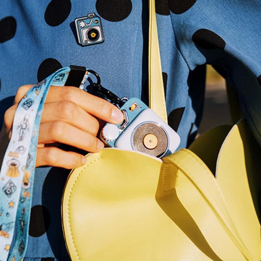 Muzen BUTTON ポータブルスピーカー ブルートゥース スピーカー Bluetooth 4.2 USB充電 8時間連続再生 コンパクト 青 | MUZEN | 05