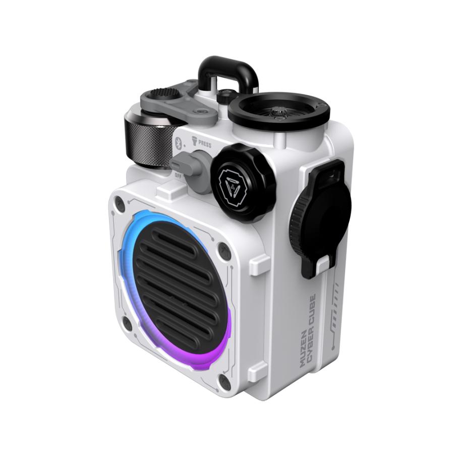 MUZEN CYBERCUBE Bluetooth 5.0 スピーカー コンパクト アウトドア 重低音 IPX5防水 懐中電灯 Type C充電 10時間連続再生 | MUZEN | 02