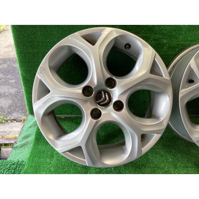 【美品】【送料込】シトロエンC3純正16インチホイール4本 シトロエンC3 A5HM01 純正 16×6J アルミ 4穴 4本セット中古
