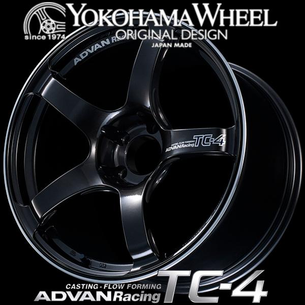広告業ヴァン 一ころ TC4 インポート車用 軽銀銀輪 18×7.5J 5/112 +42 ブラックガンメタリック＆輪っか V4161
