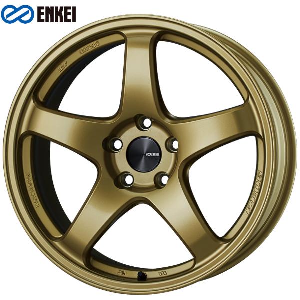 ENKEI - エンケイ 演奏 生産ライン PF05 軽銀車輪 19×8.0J 5/100 +45 ゴールド 車、バイク、自転車-自動車