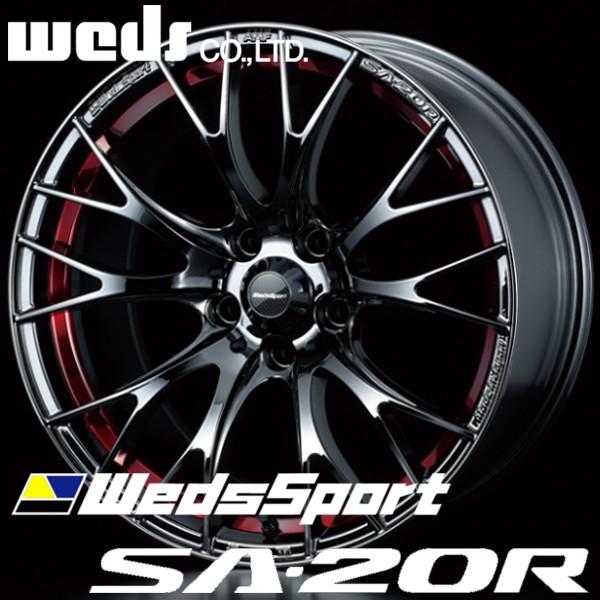 ウエッズスポーツ SA-20R アルミホイール 18×8.5Ｊ　5/100　+45 レッドライトクローム2