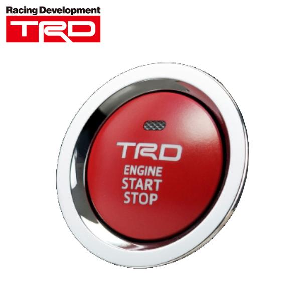 TRD プッシュスタートスイッチ 赤艶消し塗装 No.5 ガソリン車