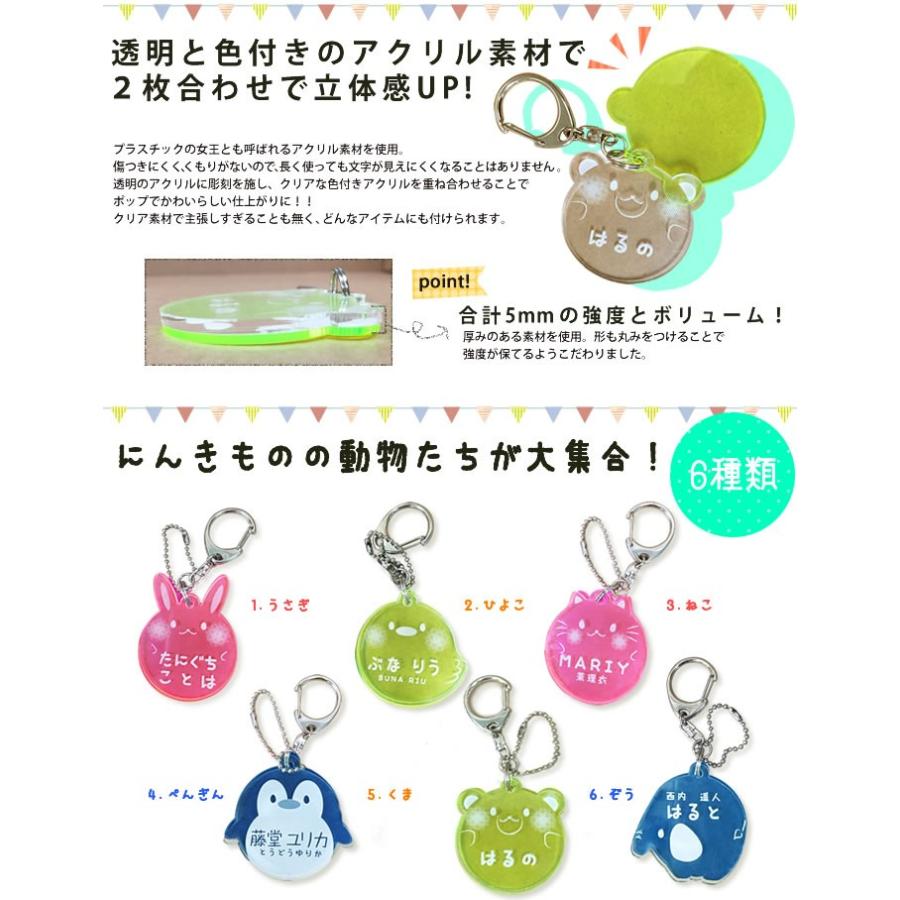 名入れ動物キーホルダー キッズ こども 迷子防止 ネームプレート 低学年 2歳 3歳 プール クリスマス 0140 062 ダンボール家具のhoway ヤフー店 通販 Yahoo ショッピング