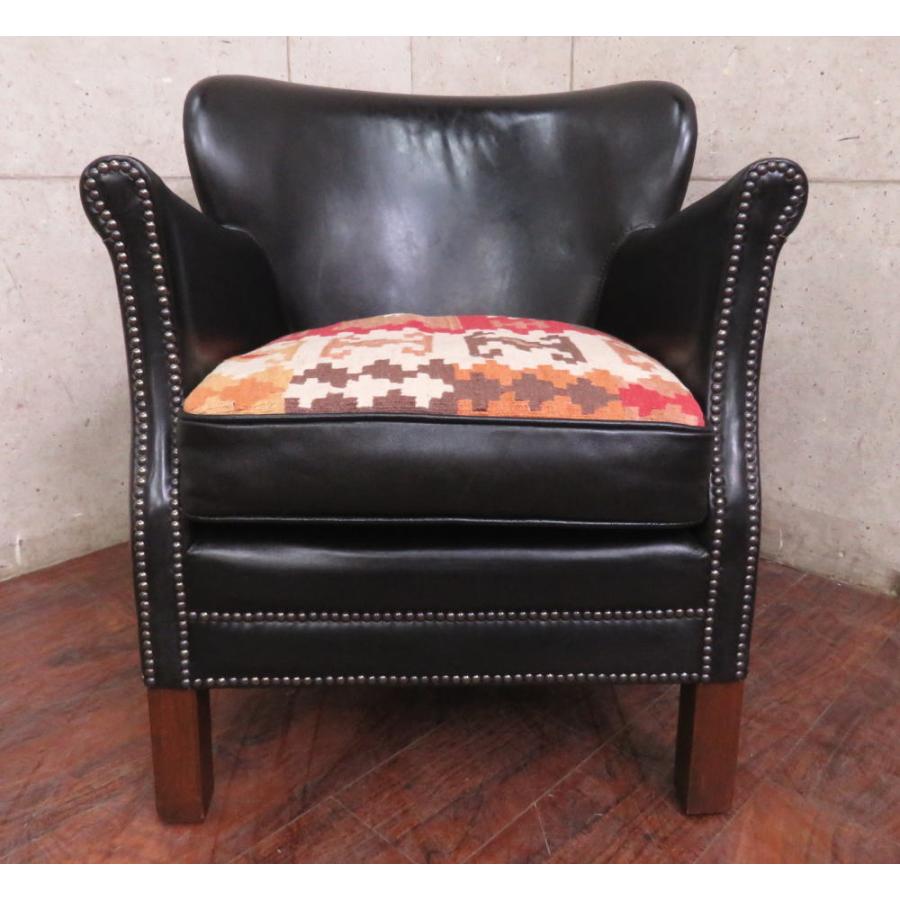 HALOハロ☆アスプルンド☆総本革張り☆キリム座面☆鋲打ち☆シングル