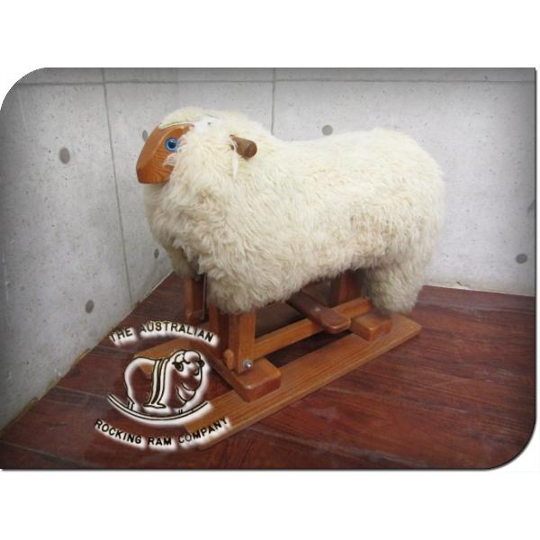 ROCKING RAM COMPANY 稀少! オーストラリアヴィンテージ sheep fur 無垢材 木羊/ロッキングラム smm5548m ...