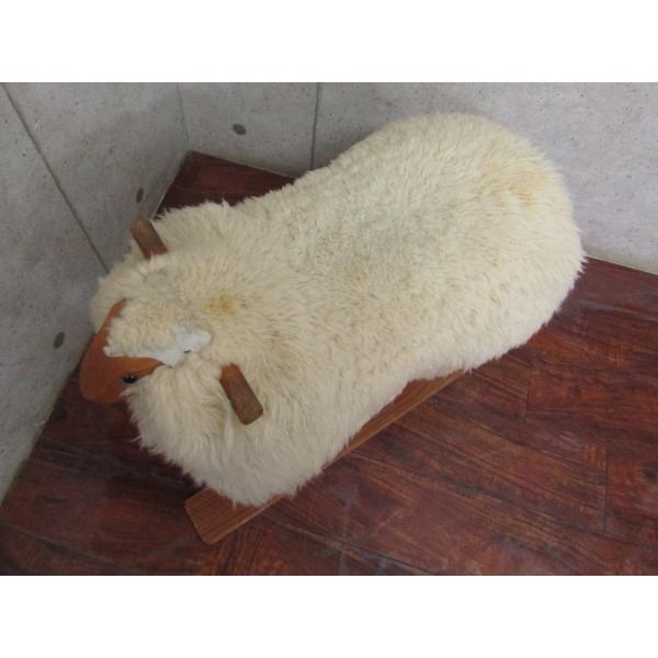 ROCKING RAM COMPANY 稀少! オーストラリアヴィンテージ sheep fur 無垢材 木羊/ロッキングラム smm5548m ...
