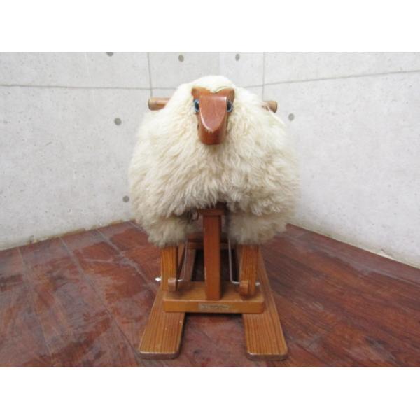 ROCKING RAM COMPANY 稀少! オーストラリアヴィンテージ sheep fur 無垢材 木羊/ロッキングラム smm5548m ...