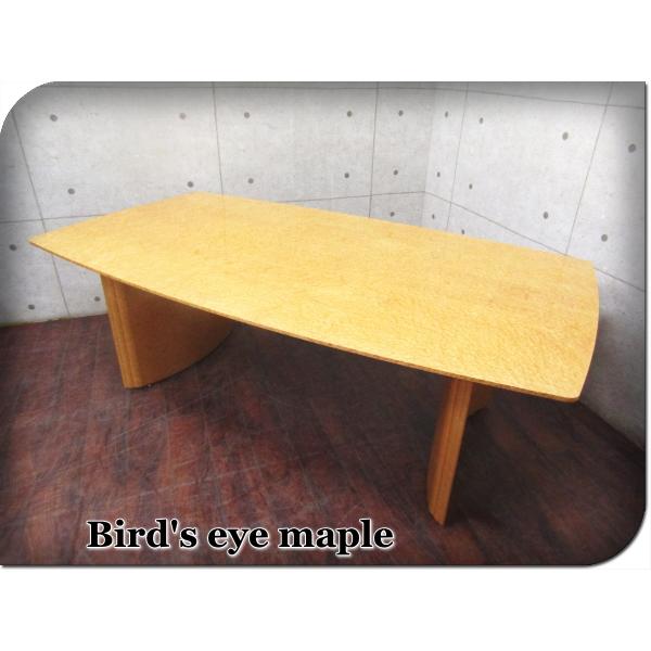 美品■IDC大塚■松創■最高級■55万■バーズアイメープル■ダイニングテーブル 松創 □展示品□MATSUSO/松創□IDC大塚□最高級□デコ□バーズアイ