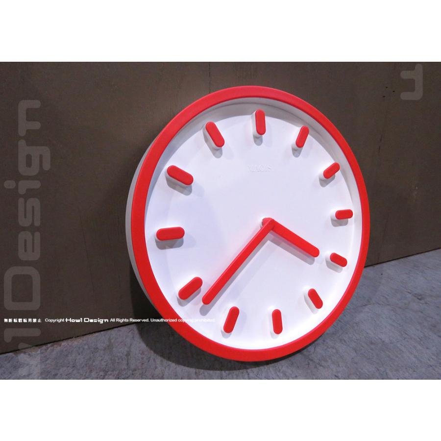 展示品 MAGIS/マジス 高級 TEMPO/テンポ wall clock/ウォールクロック AC510 深澤直人 white/orange ...
