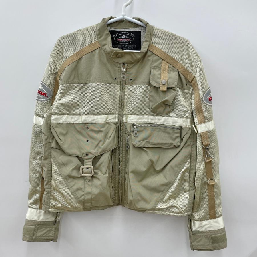 ライダースジャケット クシタニ KUSHITANI L ベージュ系 長袖 メッシュ 