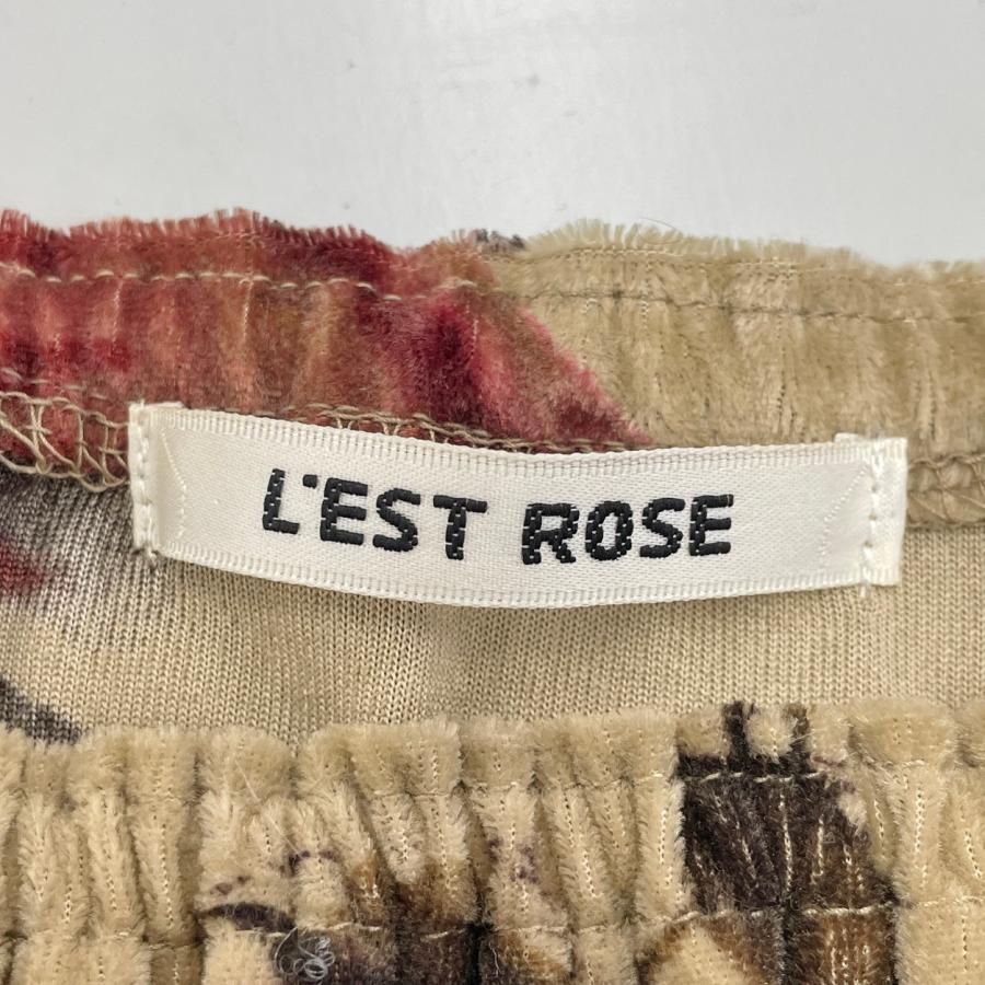 ワンピース レストローズ L'EST ROSE M 花柄 長袖 : ハウマッチ