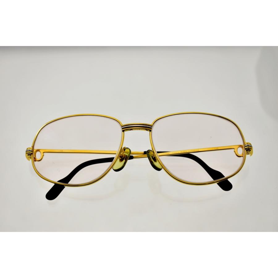 希少 2102lr133 フランス製 メガネフレーム トリニティー ゴールド系 54 16 130 メガネ Cartier カルティエ 財布 帽子 ファッション小物 Meorboston Org