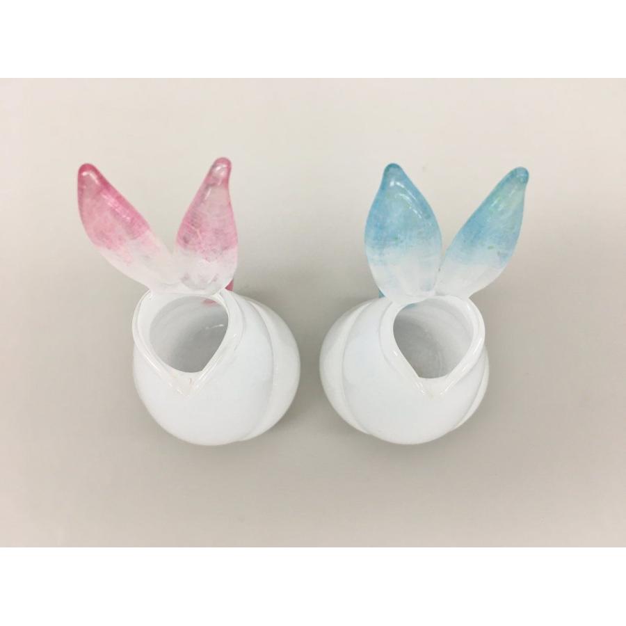 置物 ペア ウサギ フラワーベース 高さ約10cm 2407LS220 |  | 04