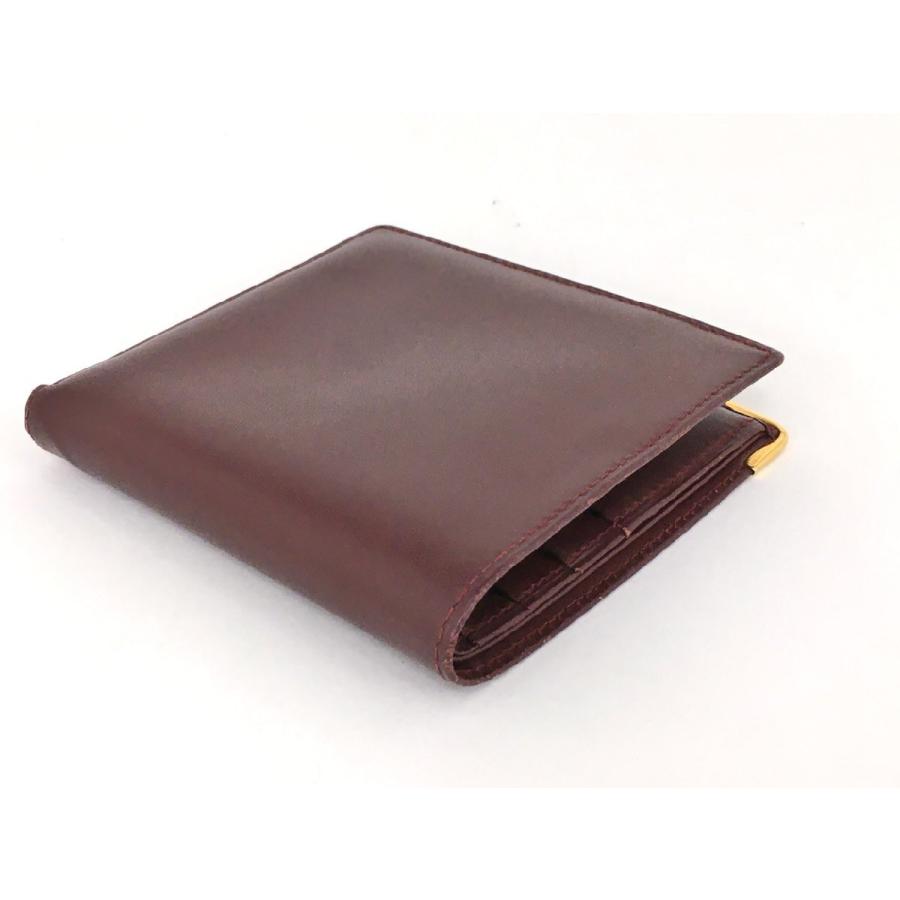 カルティエ Cartier 二つ折り財布 箱付き マストライン 2508LA005