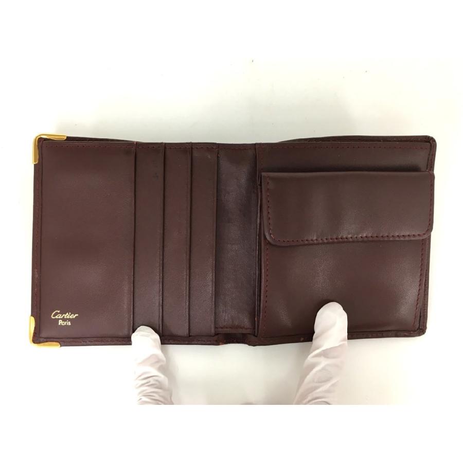 美品✨ギャラ箱付き✨Cartier カルティエ マストライン 二つ折り 長財布 カルティエ Cartier 二つ折り財布 箱付き マストライン 2508LA005