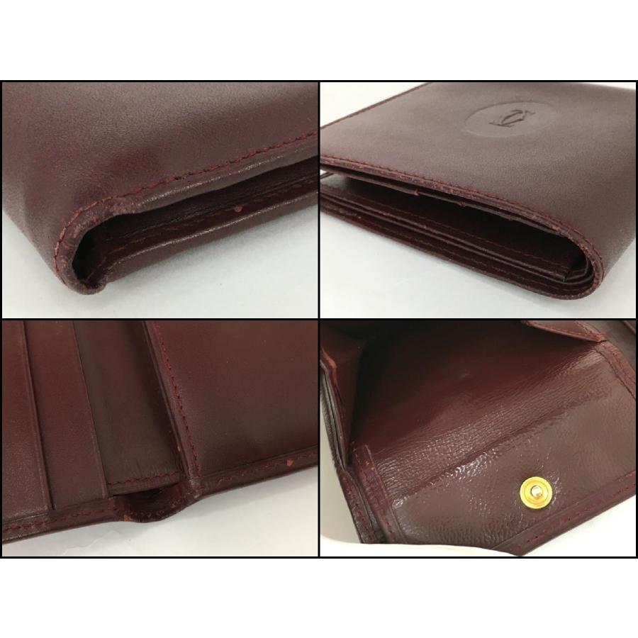 カルティエ Cartier 二つ折り財布 箱付き マストライン 2508LA005