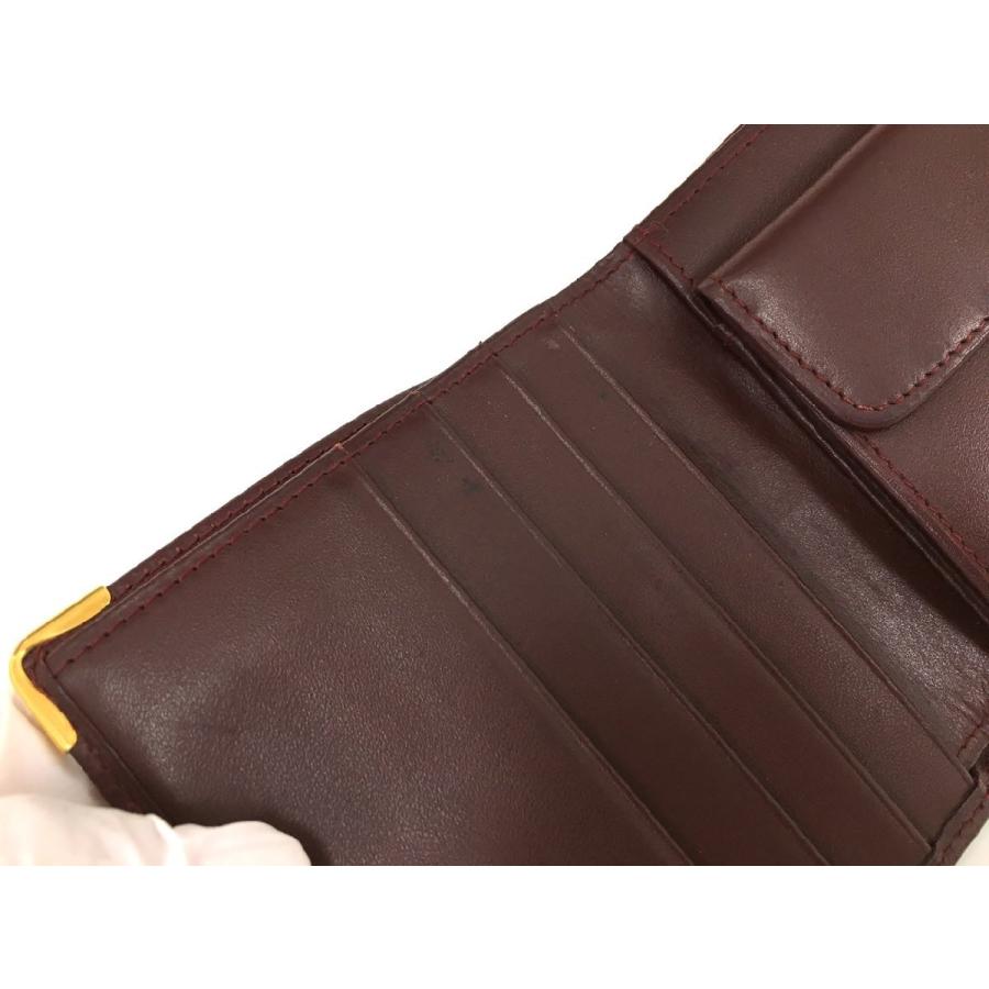 カルティエ Cartier 二つ折り財布 箱付き マストライン 2508LA005