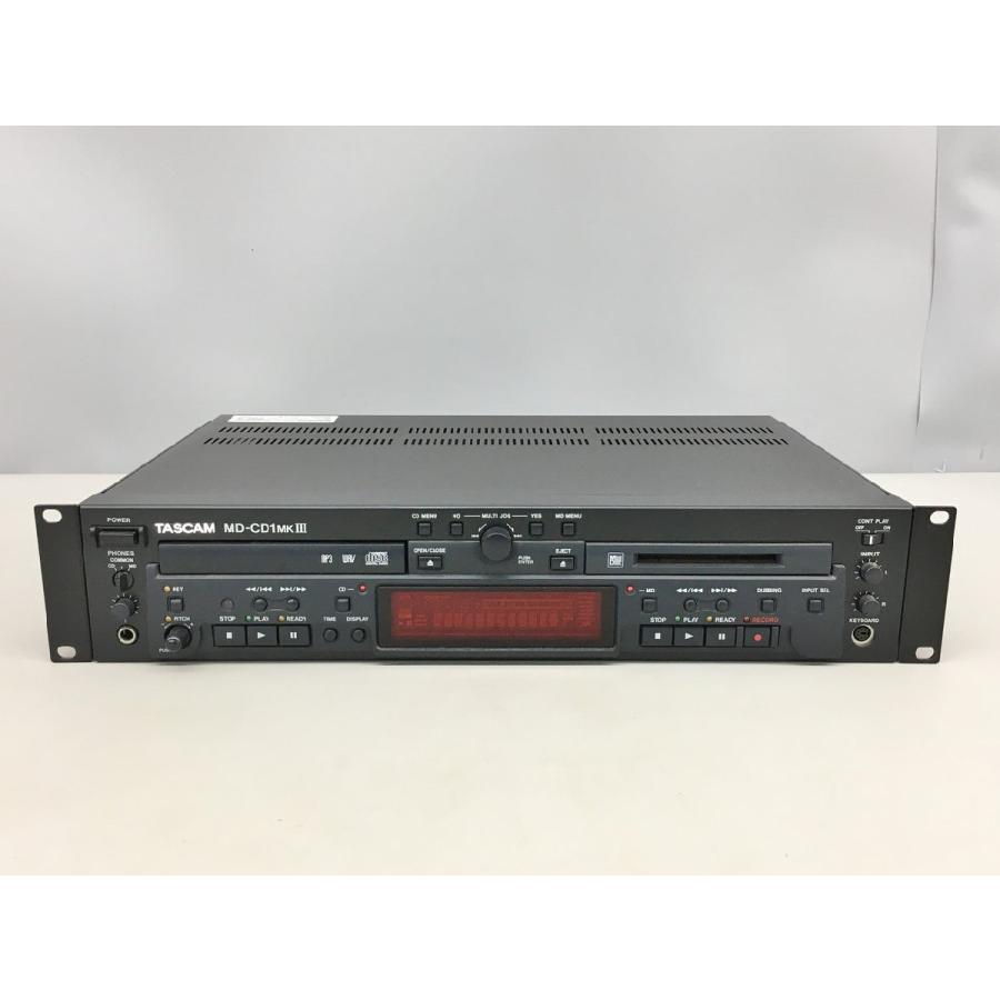 CD/MDコンビデッキ MD-CD1 MKIII タスカム TASCAM 2012年製 リモコン