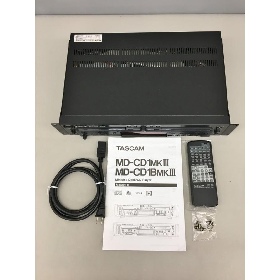 【美品】TASCAM MD-CD1 タスカム CDデッキ リモコン付き ③ CD/MDコンビデッキ MD-CD1 MKIII タスカム TASCAM 2012年製 リモコン
