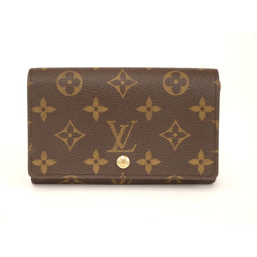 ルイヴィトン LOUIS VUITTON 二つ折り財布 モノグラム ポルトモネ