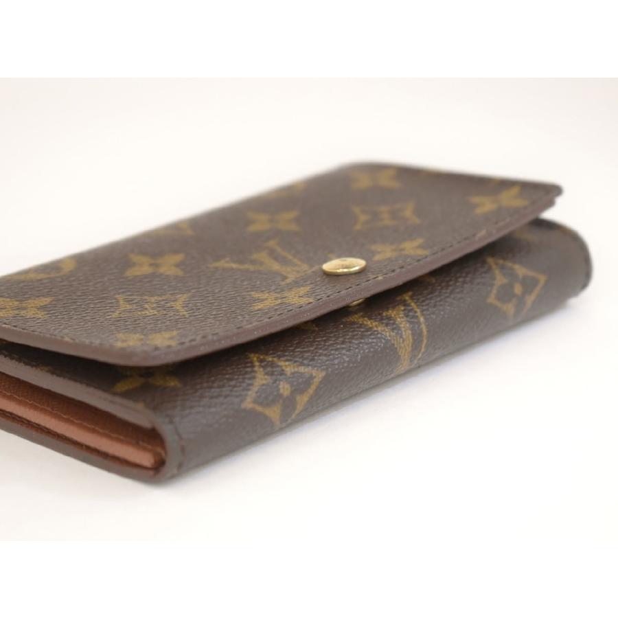 ルイヴィトン LOUIS VUITTON 二つ折り財布 モノグラム ポルトモネ