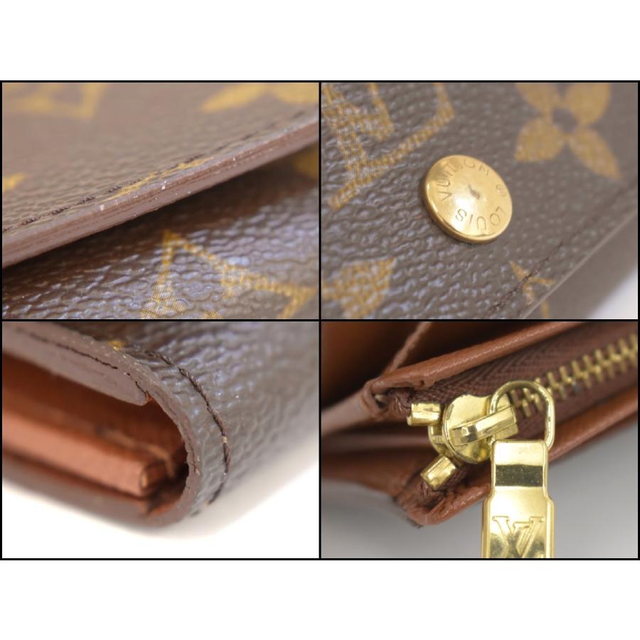 ルイヴィトン LOUIS VUITTON 二つ折り財布 モノグラム ポルトモネ