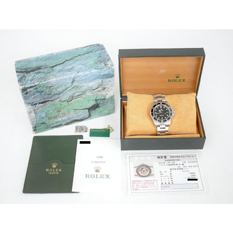 ロレックス ROLEX 腕時計 サブマリーナノンデイト 14060 3000 メンズ 自動巻き SS/サファイアクリスタル 黒文字盤 OH済み → 2509LR044 |  | 09