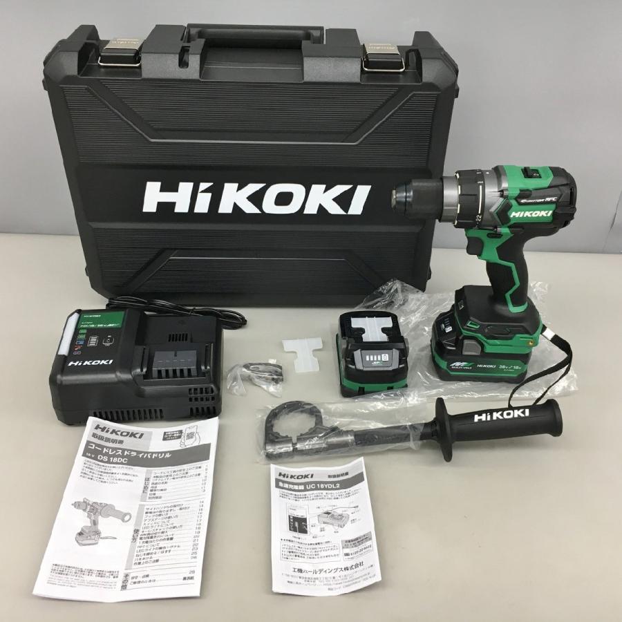 電動工具 コードレスドライバドリル DS18DC 18V ハイコーキ HIKOKI 蓄電池・充電器・ケース付き 美品 → 2509LT214 電動工具 コードレスドライバドリル DS18DC 18V ハイコーキ HIKOKI