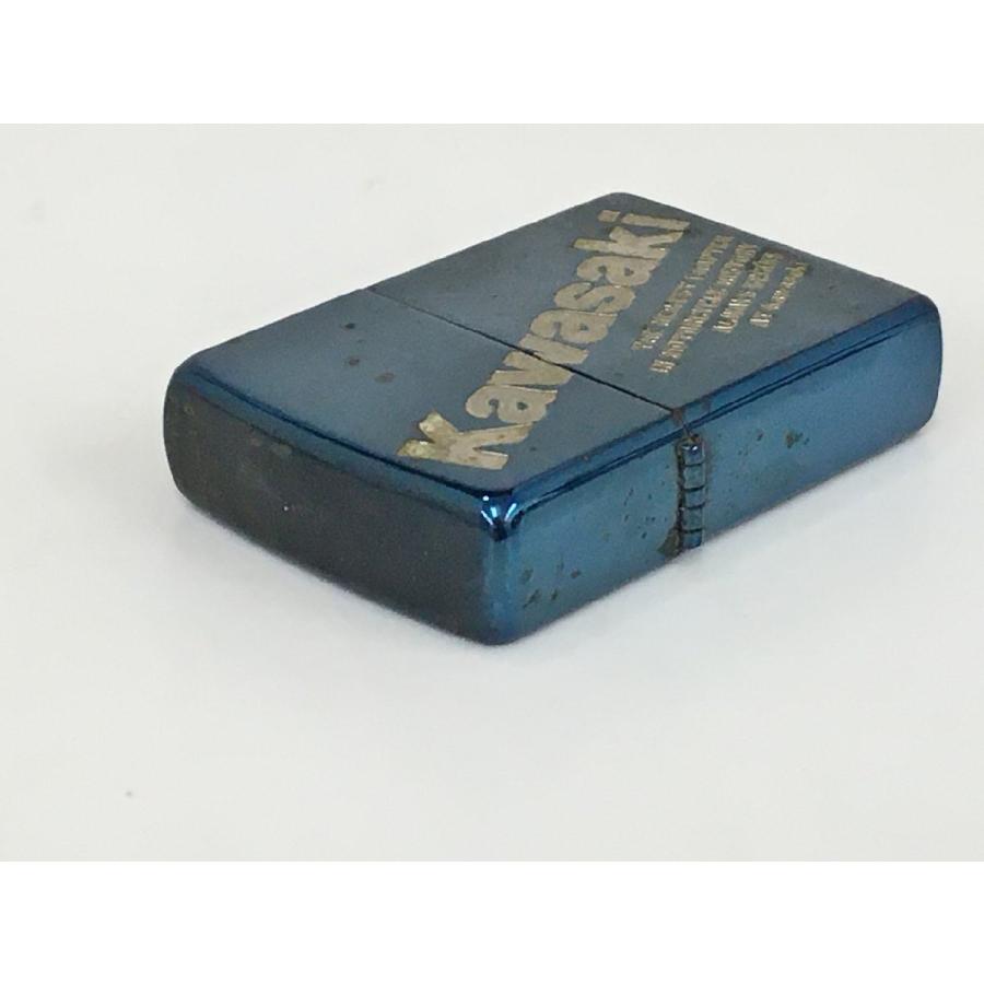 ジッポ ZIPPO オイルライター カワサキ KAWASAKI 2012年製 ブルー