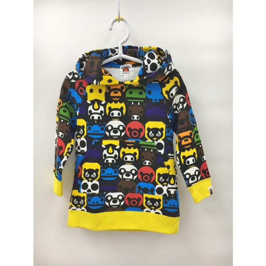 ベイプキッズ BAPE KIDS パーカー 100 総柄 アベイシングエイプ A
