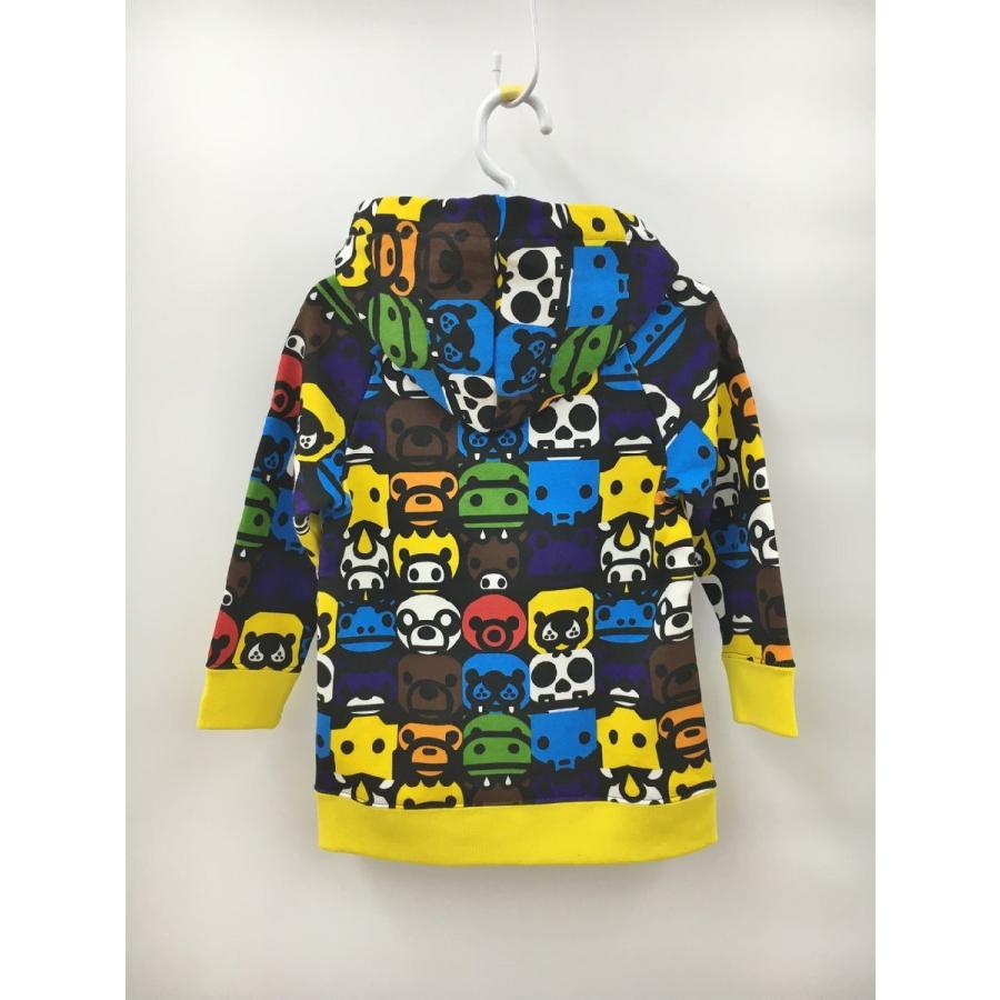 BAPE KIDS マウンテンパーカー　100 ベイプキッズ BAPE KIDS パーカー 100 総柄 アベイシングエイプ A