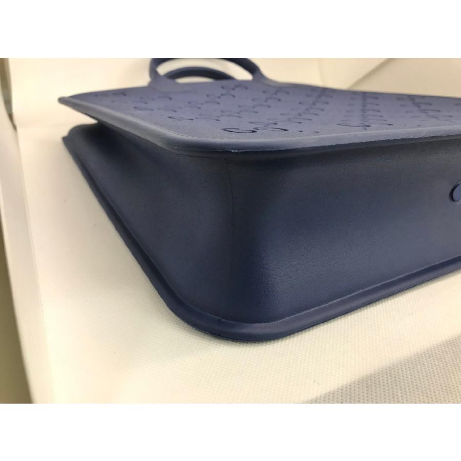 グッチ GUCCI ラバートートバッグ GGスプリーム ネイビー 679365