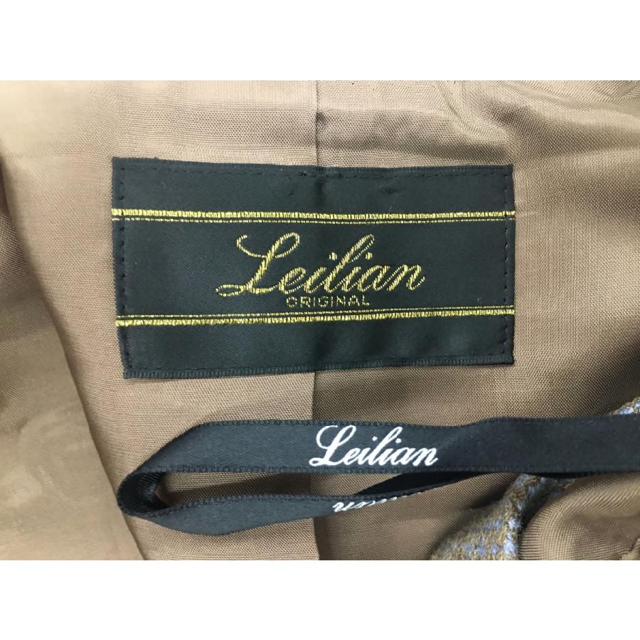 レリアン leilian スカートスーツ 13+ 毛 カシミヤブレンド フレア