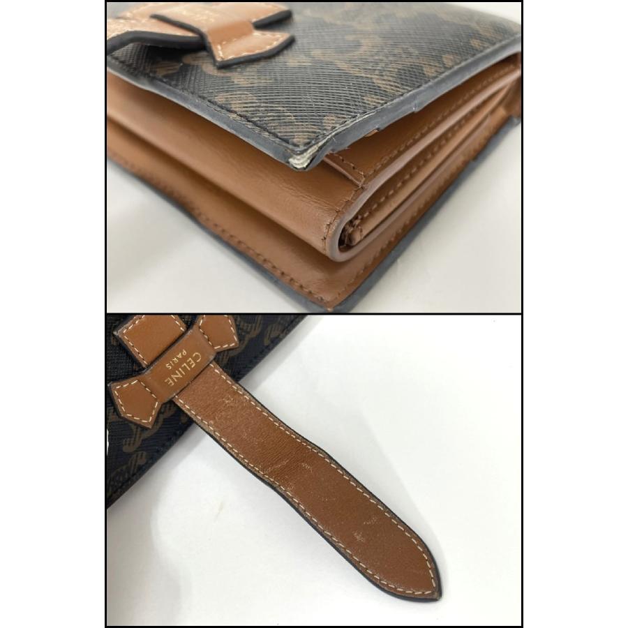 セリーヌ CELINE 二つ折り財布 トリオンフ スモールストラップ