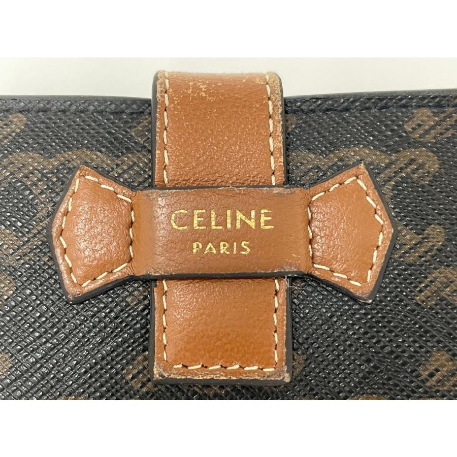 セリーヌ CELINE 二つ折り財布 トリオンフ スモールストラップ