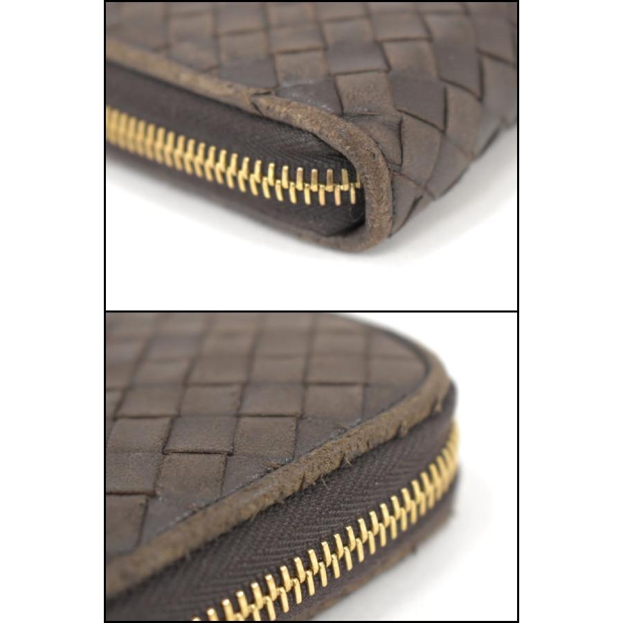 ボッテガ・ヴェネタ BOTTEGA VENETA 長財布 イントレチャート ブラウン ラウンドファスナー レザー 箱付き → 2602LA011 |  | 08