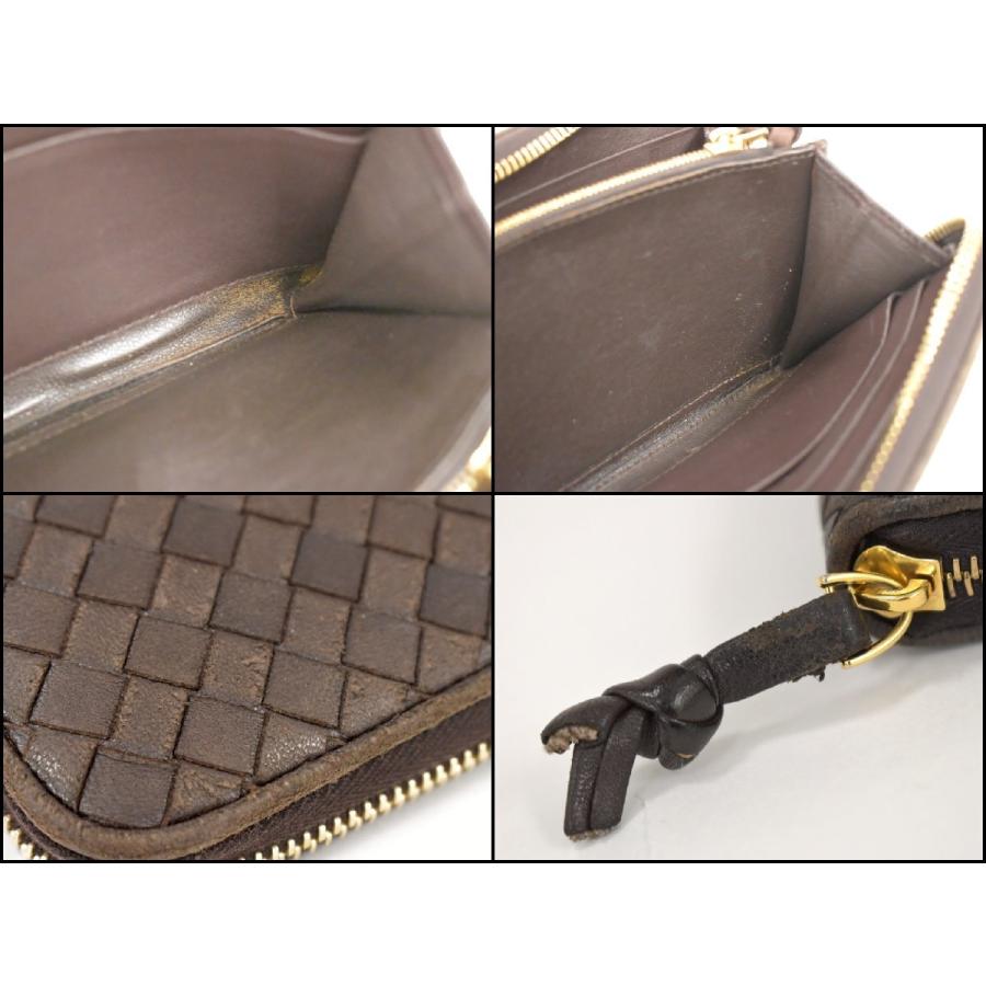 ボッテガ・ヴェネタ BOTTEGA VENETA 長財布 イントレチャート ブラウン ラウンドファスナー レザー 箱付き → 2602LA011 |  | 09