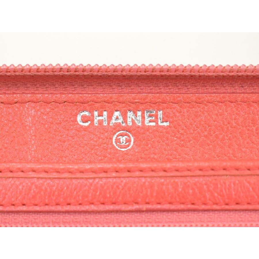 シャネル CHANEL 長財布 オレンジ系 ラウンドファスナー カメリア オーガナイザー → 2602LA012 |  | 07