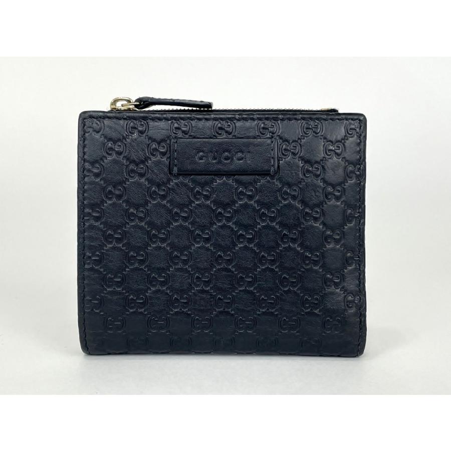 グッチ GUCCI 二つ折り財布 510318 496085 ブラック 保存袋 箱付き