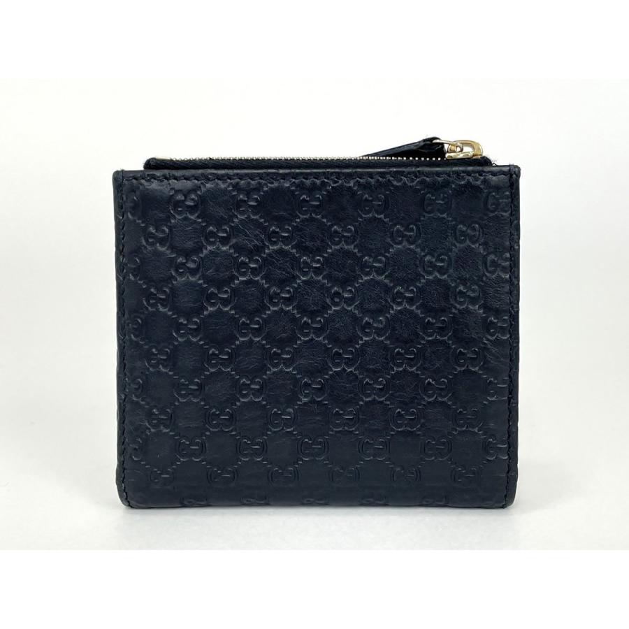 グッチ GUCCI 二つ折り財布 510318 496085 ブラック 保存袋 箱付き