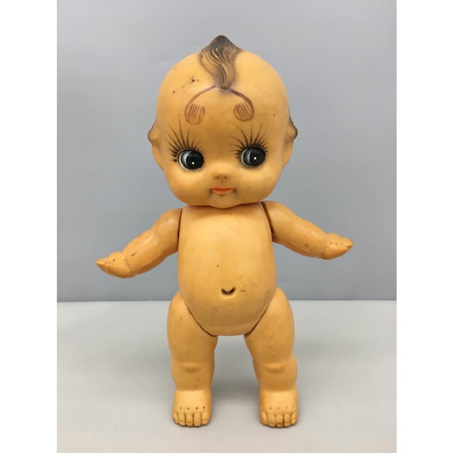 キューピー人形 全長約34cm レトロ 緑の羽 菱形MKマーク 2602LR053