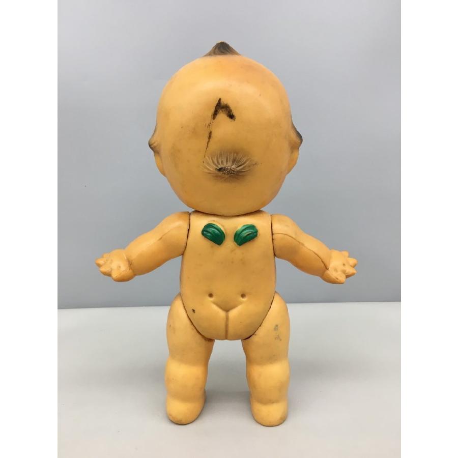 キューピー人形 全長約34cm レトロ 緑の羽 菱形MKマーク 2602LR053 