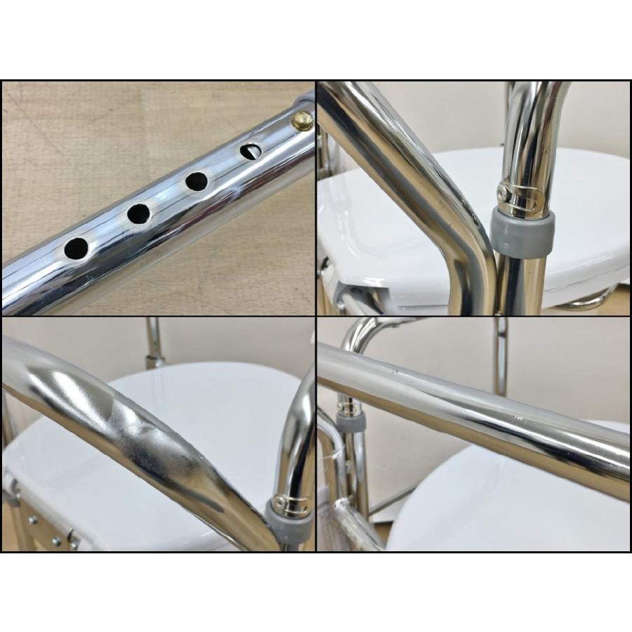 日進医療器 ポータブルトイレ 折りたたみ式トイレチェア TY524 スチール製 簡易型トイレ 介護用品 未使用 2602LR229 |  | 01