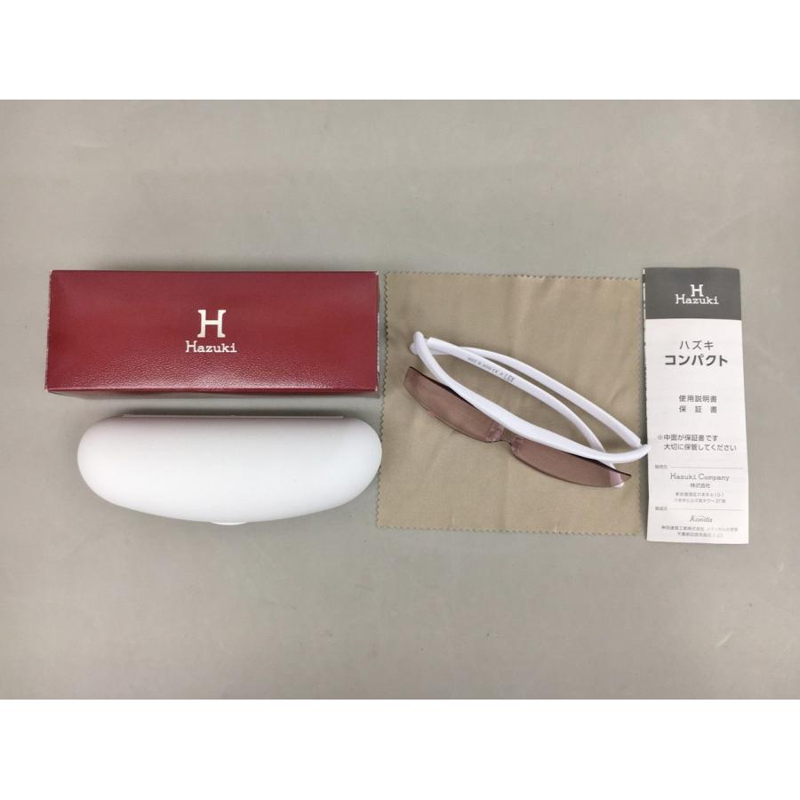 ハズキ Hazuki 拡大鏡 ハズキ コンパクト ケース付き ブルーライト55%カット 1.6倍 カラーレンズ ホワイト ハズキルーペ 2602LS034 |  | 01