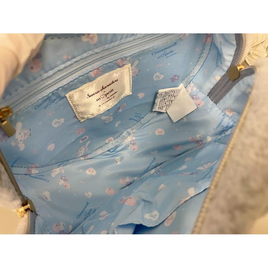 m petit by misako×サンリオキャラクターズ チェーンショルダーバッグ グレー ボア ハート型 しまむら 青木美沙子 未使用 2602LS137 |  | 07
