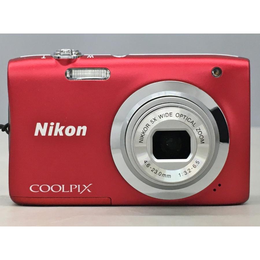 デジタルカメラ COOLPIX A100 N1518 レッド 2005万画素 光学ズーム 5 倍 ニコン Nikon レッド 液晶モニター2.7型 2602LT026 | 