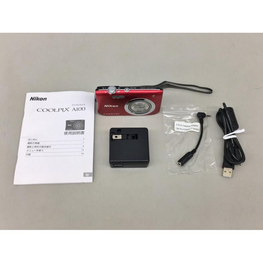 デジタルカメラ COOLPIX A100 N1518 レッド 2005万画素 光学ズーム 5 倍 ニコン Nikon レッド 液晶モニター2.7型 2602LT026 |  | 01